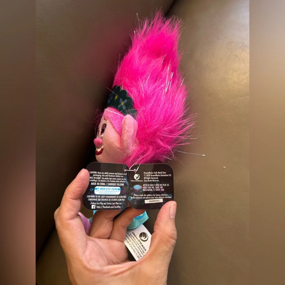 Dreamworks Trolls Plush - Vibrant Pink and Blue